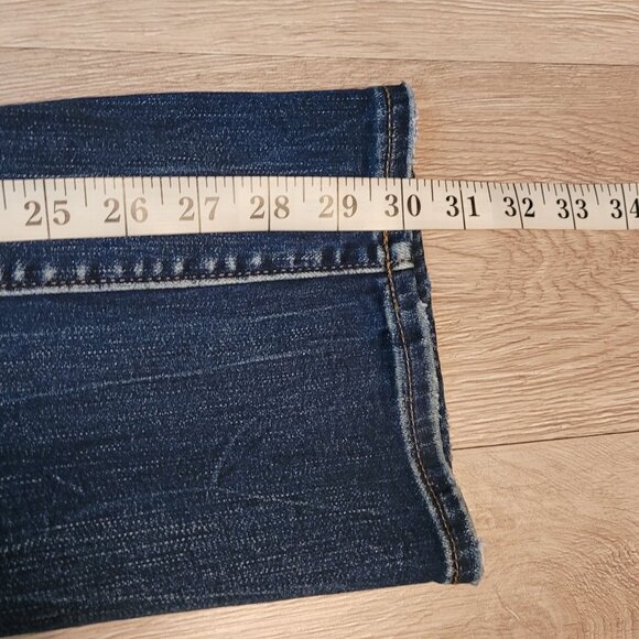 Lands End Jeans Size 6 True Straight Mid Rise Medium Light Wash Stretch Denim - Picture 9 of 10